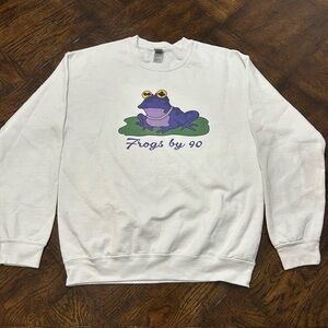 vintage White frog Sweater